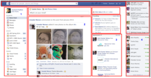 Facebook Home Page Fragments