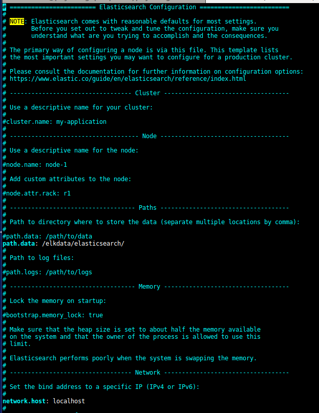 Elasticsearch configuration