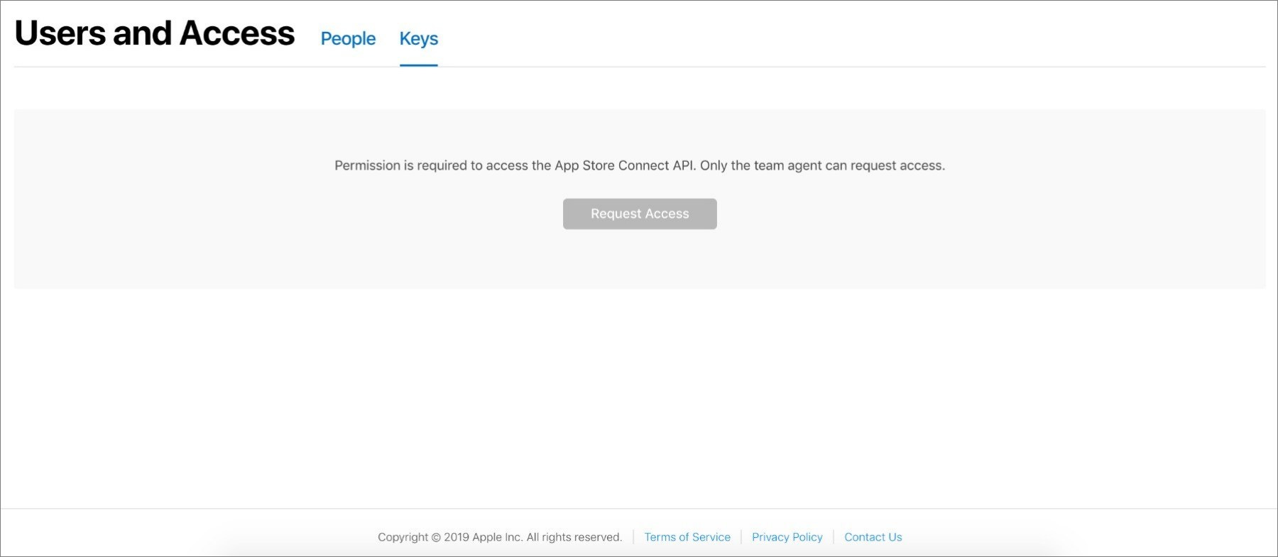 API access keys