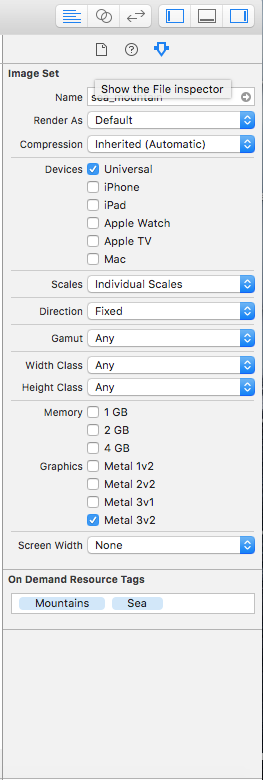 xcode projects interface