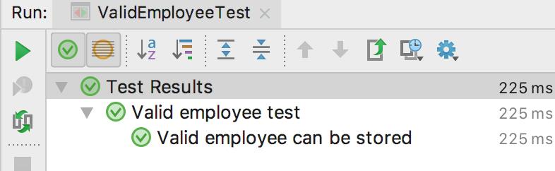 Valid employee test