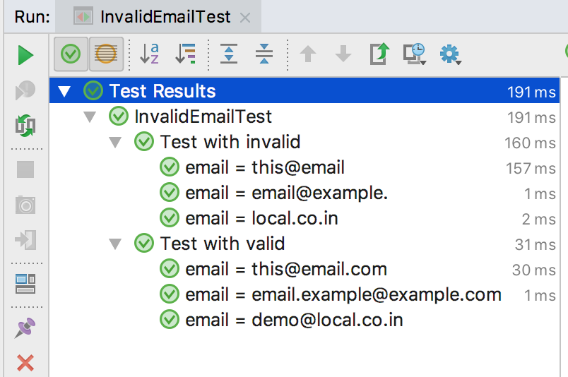 invalid Email test
