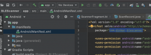 AndroidManifest file