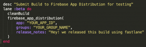 Distribute app for testing