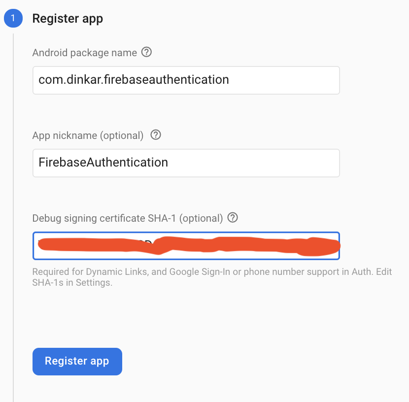 Register app