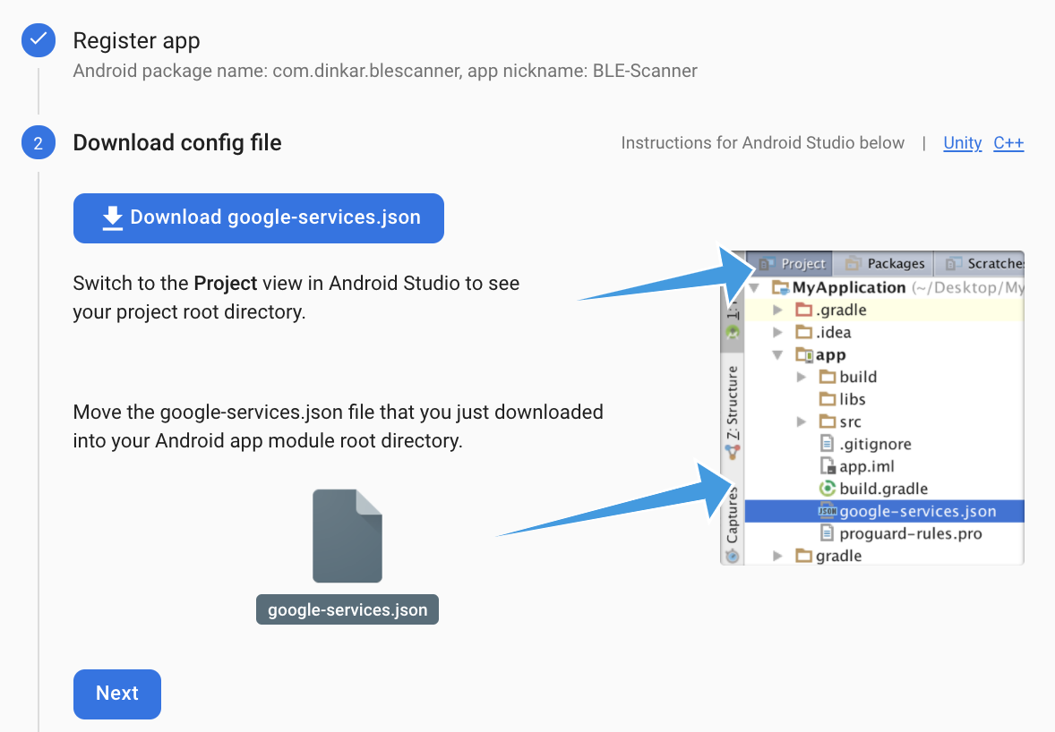 download config file