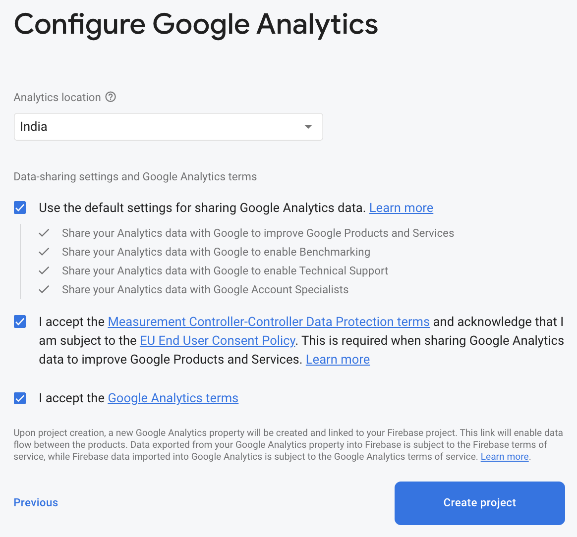 configure google analytics