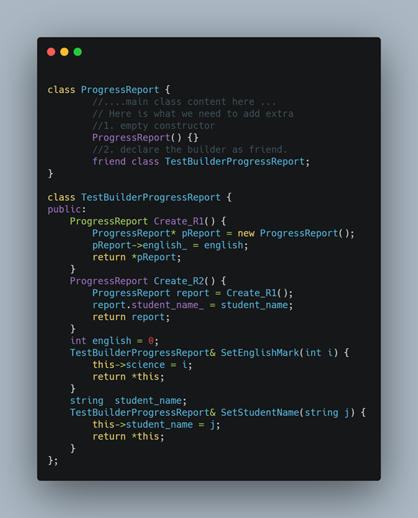 Breaking large class code